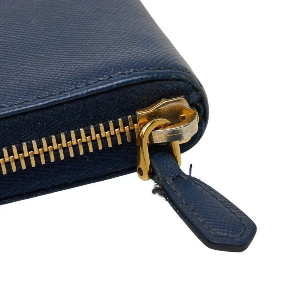 Prada Triangle Logo Plate Long Wallet 1M0506